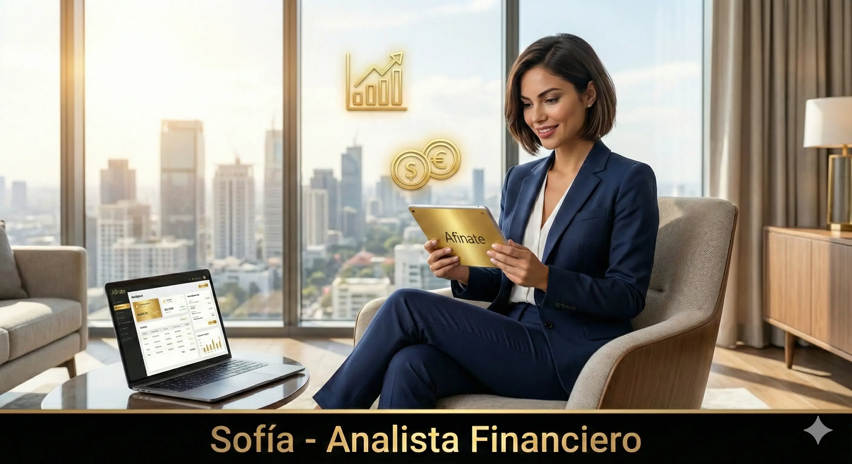 Sofía, asesora comercial de afinate