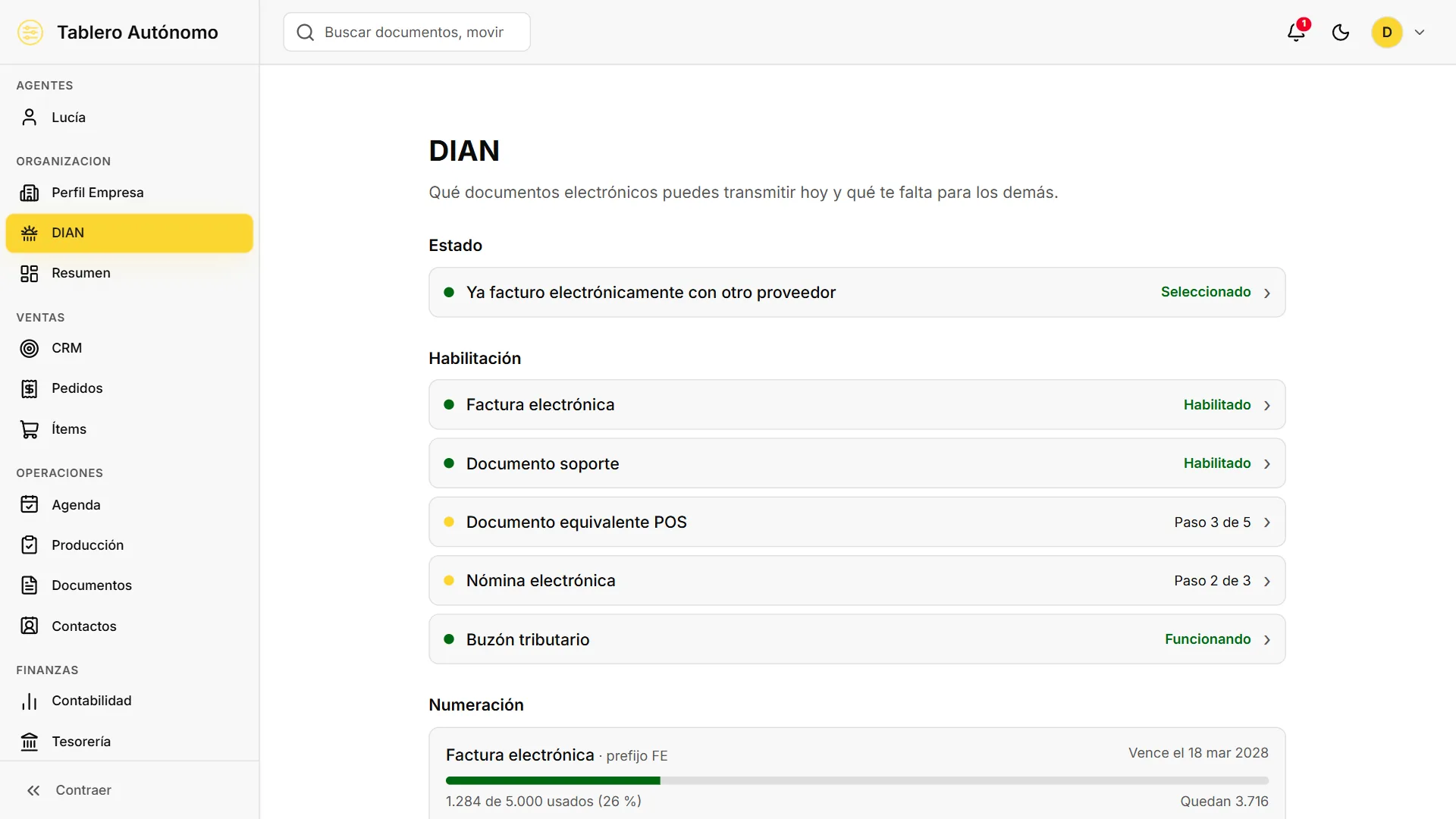 ORGANIZACIÓN — DIAN